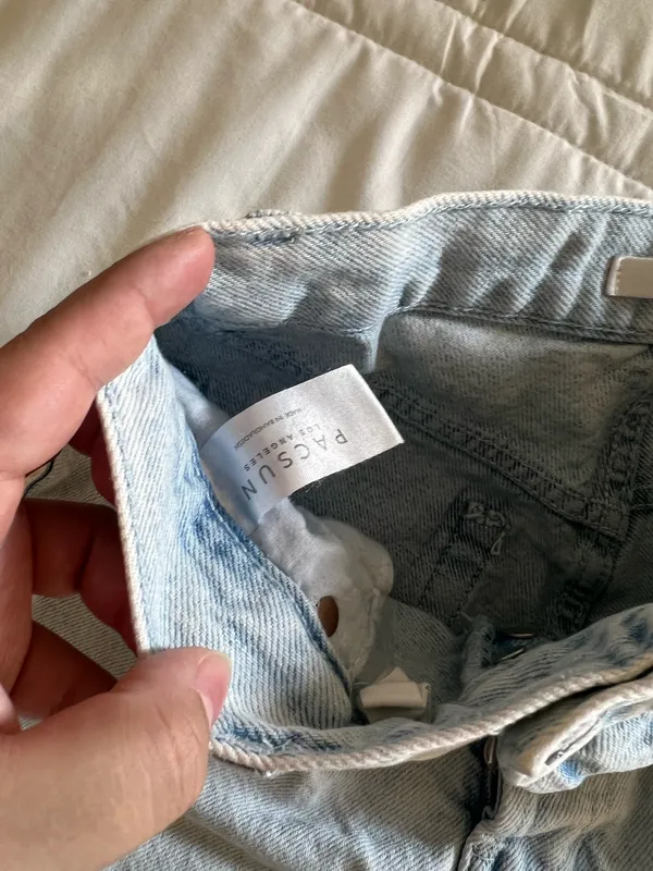 PacSun Jean Shorts High-Rise Light Wash - Image 4