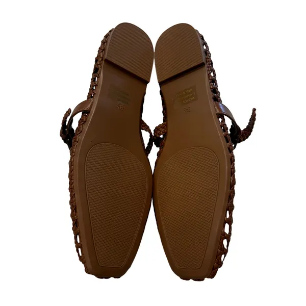 Cushionare Weston Woven Mary Jane in Brown, Size 8.5 Wide - Image 5