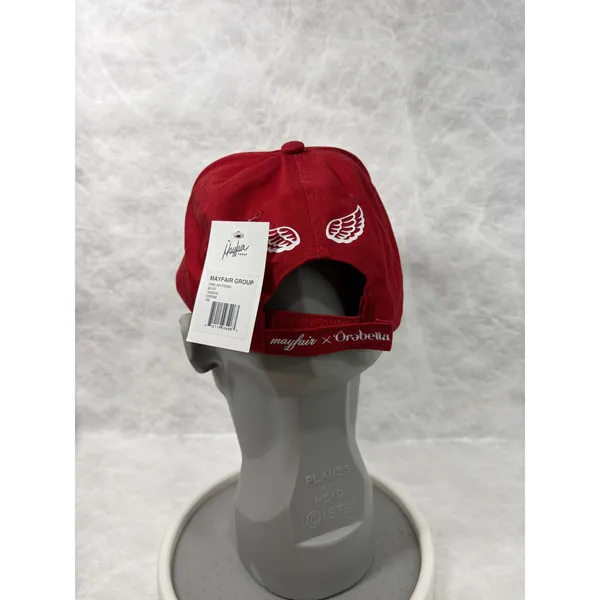 Mayfair Group x Orebella Aura Donor Trucker Hat Red Cream Embroidered NWT OS - Image 3