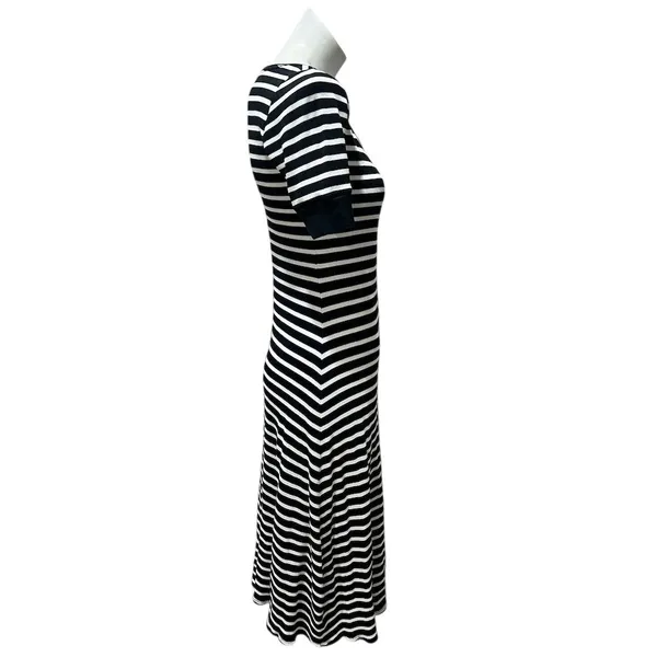Lauren Ralph Lauren Women's Striped Bodycon Dress Black & White Standard Size S - Image 4