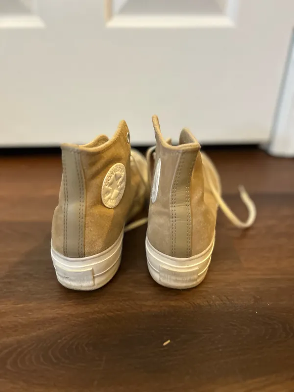 Brown Suede Platform Converse - Image 4