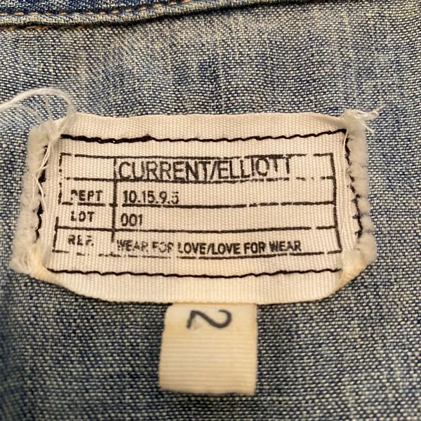 Current‎ Elliott 100% Cotton Jean Tank dress - Image 8