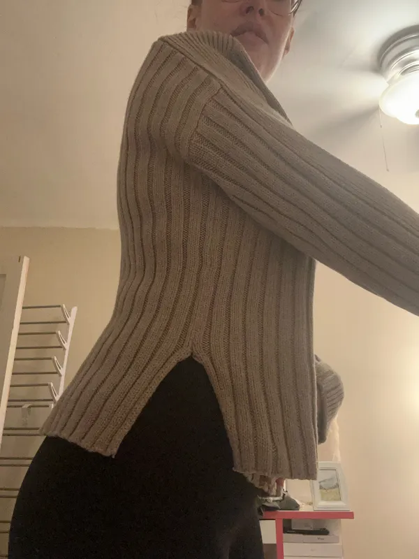 Abercrombie ribbed mock neck sweater - Image 2