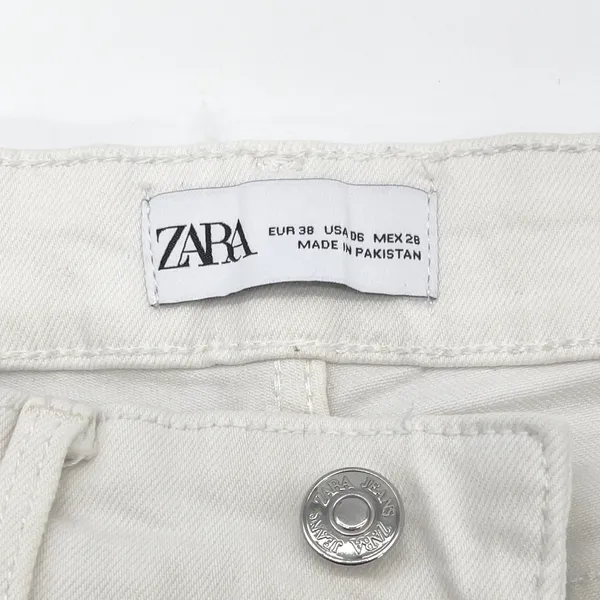 Zara Flare Jeans Womens 6 Stretch‎ Minimalist Indie Festival Clean Girl Urban - Image 7