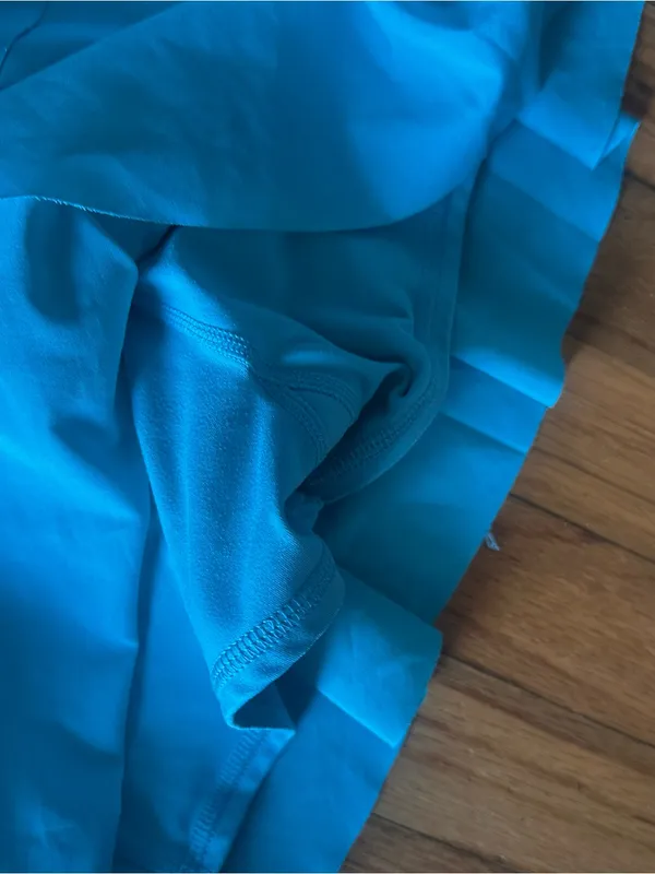 JoyLab Bright Teal Ruffled Skater Skirt Size M Flowy Flare Athleisure - Image 5