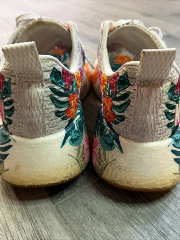 NOBULL Trainer Floral Shoes M7.5 W9 Multicolor Mesh Cross Training Sneakers - Image 3