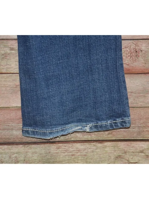 Rock Roll Cowgirl Bootcut Riding Western Jeans Womens 29x34 Embroidered Denim - Image 9