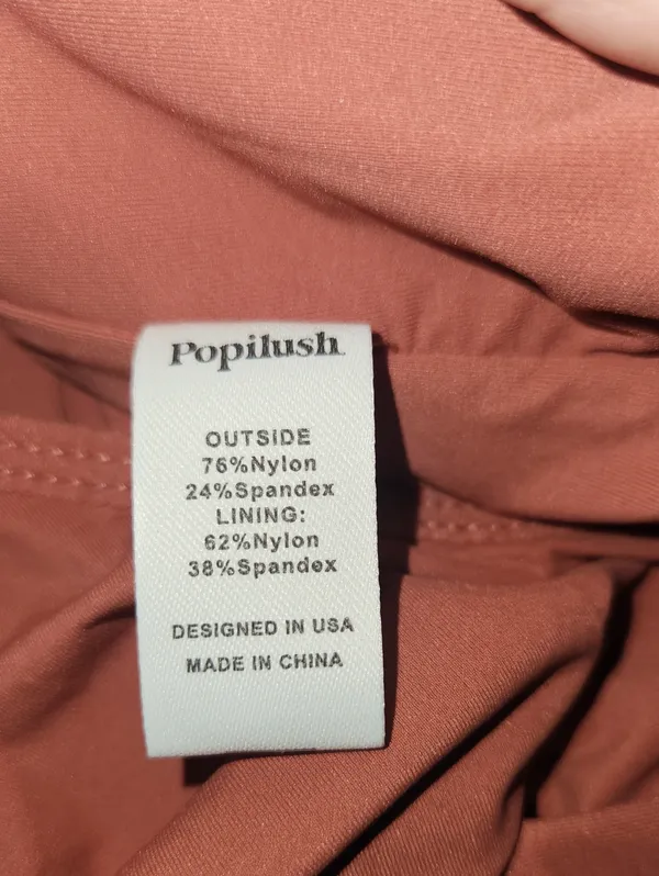 NWT Popilush Long Sleeve Cloudsense Bodysuit One Piece Outfit Top Rose Pink L - Image 6