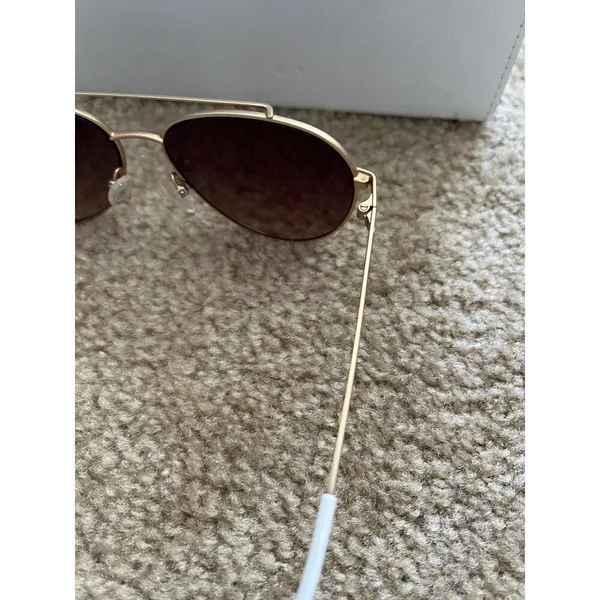 Guess aviator sunglasses retro rose gold steampunk grunge metal sophisticated - Image 9