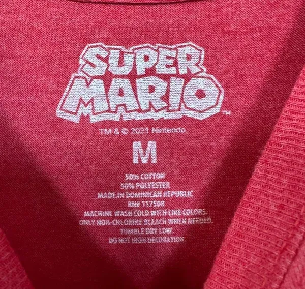 Super Mario Luigi Peach Yoshi Toad Bowser Nintendo Tee M - Image 4