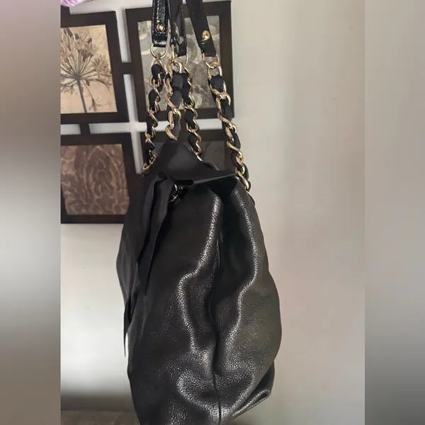 Rare🔥Authentic KATE SPADE Shimmery leather Bow Chain 3 compartments shoulder - Image 6