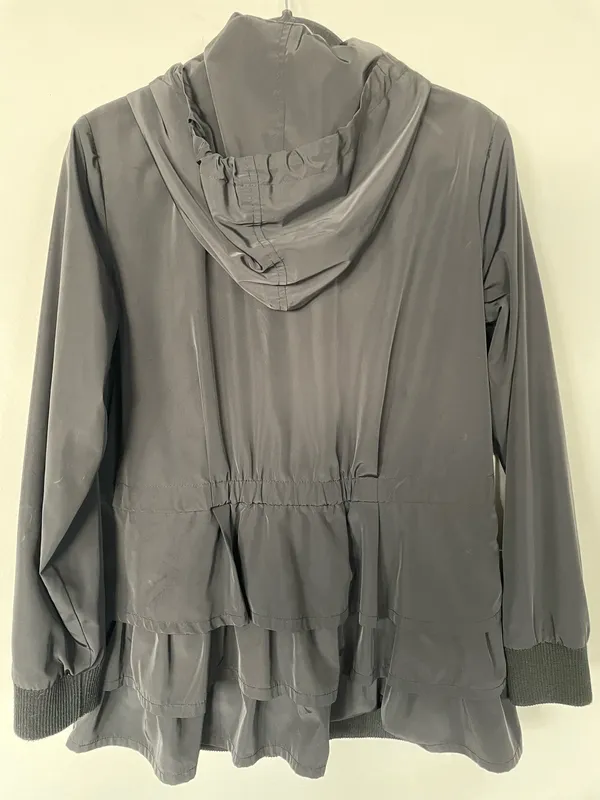 Lotus Women's Full-Zip Hooded Windbreaker Black Size 4 - Image 2