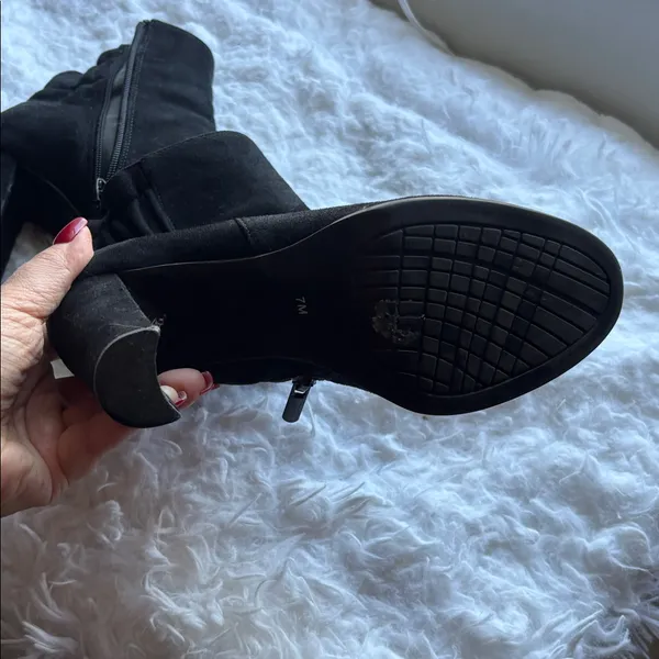 Impo Odelina Black Faux Suede Ankle Boots Size 7 - Image 5