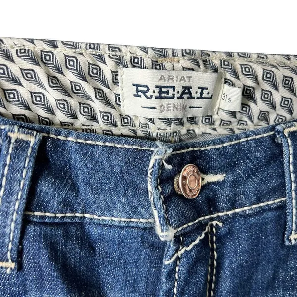 New Women’s Ariat R.E.A.L. High Rise Dorothy Boot Cut Jean Size 31 Short - Image 4