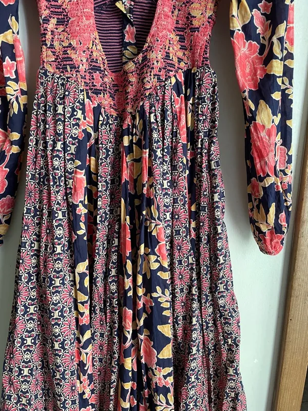 Free People A New Way Maxi Dress Navy Combo - Image 11