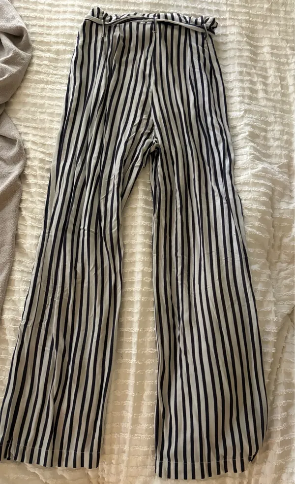 Ci Sono Go soft wide leg striped pants - Image 2