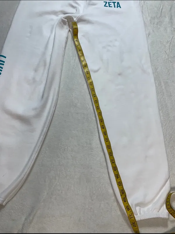 Jerzees Zeta "Living the Nu life white sweatpants womens size XL - Image 5