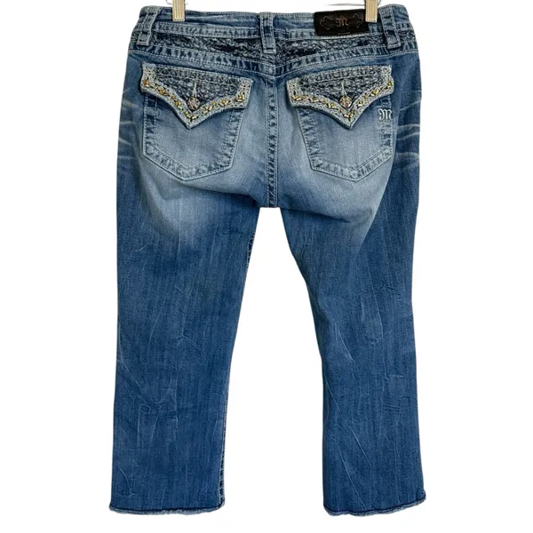 Miss Me Signature Cuffed Capri Jeans Size 30 - Image 4