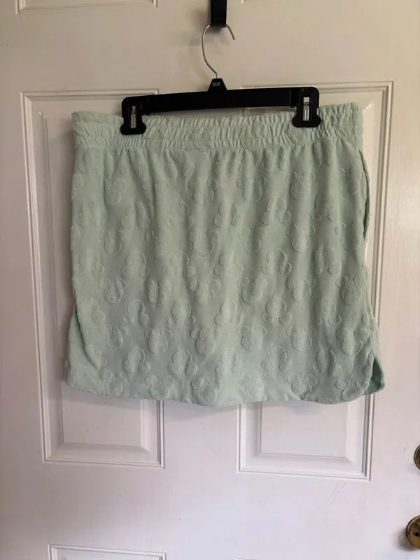 Med Disney mint green Mickey Mouse embossed skirt set - Image 4