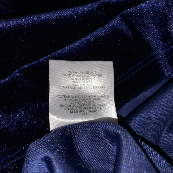 Lila Rose navy velvet mini dress size XXL juniors it size L regular NWT - Image 11