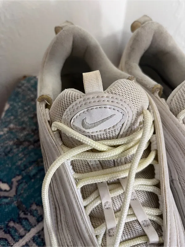 Nike Off-White/Cream Air Max 97 Sneakers - Image 6