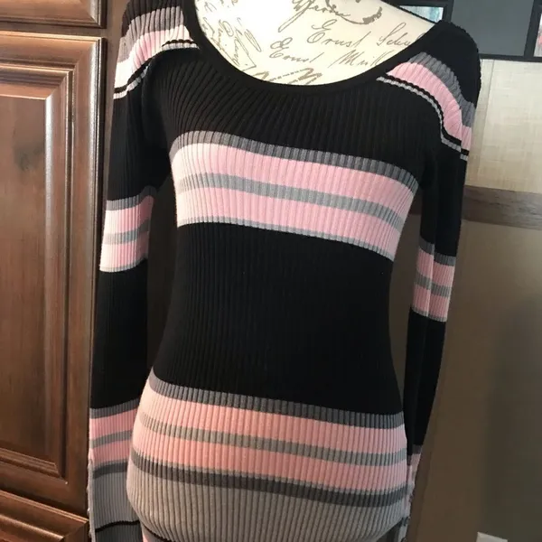 Derek Heart Long Sleeve Sweater Dress Large - Image 4