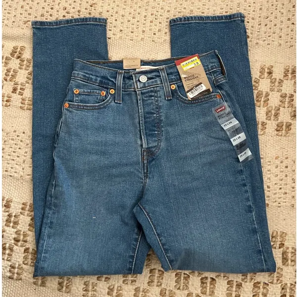Levi’s Wedgie Straight High Rise Jeans Size 25 NEW - Image 3