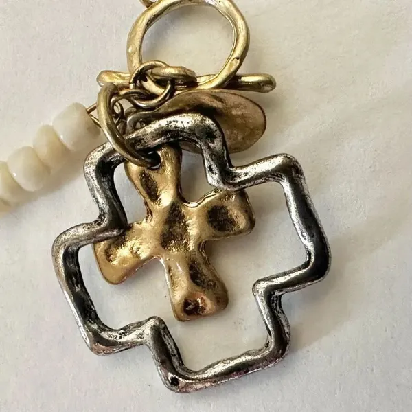 Envious cross charm bracelet Silver - Image 2
