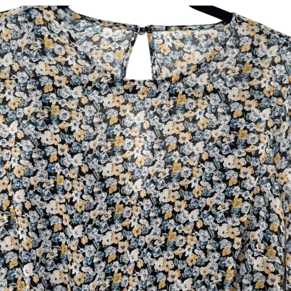 NWT Abercrombie & Fitch Womens Ditsy Floral Sheer Mini Dress Size Small Feminine - Image 6