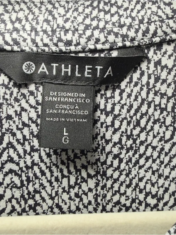 Athleta‎ Women Large Braiden Textured Shirt Jacket Shacket Granolachic Normcore - Image 8