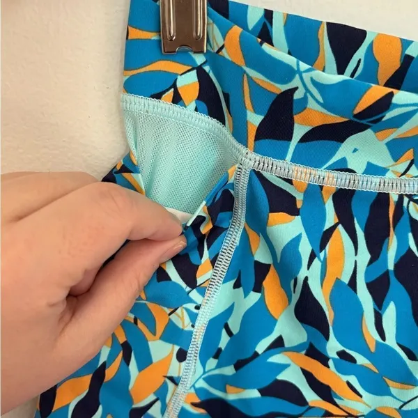 Offline by Aerie Printed Bike Shorts Size Small Blue - Image 2