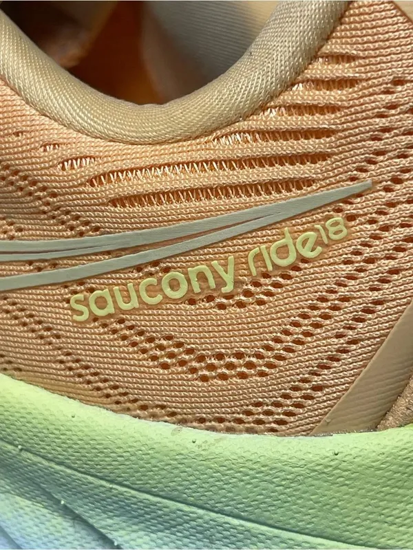 Saucony Ride 18 Women's Orange Running Shoes Size 9 - Image 5