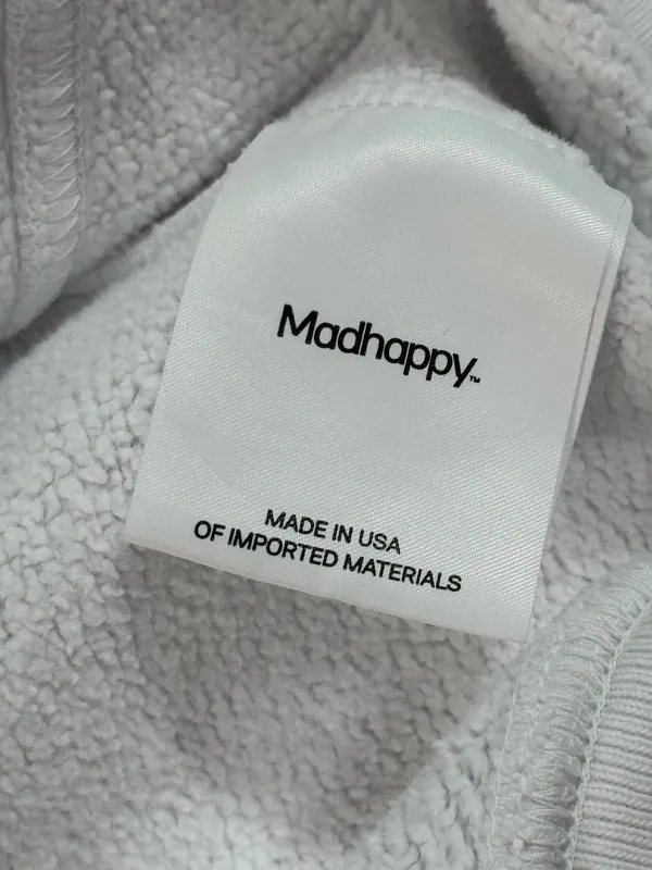 Madhappy Campus Fleece Crewneck Collection White Pink L - Image 5