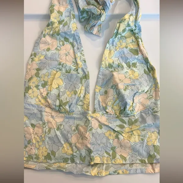Motel Rocks retro floral crop top - Image 4