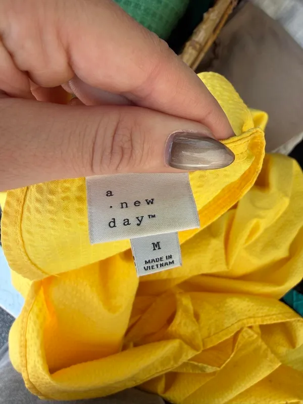 Target A New Day yellow tiered maxi dress in size M #summerdress - Image 5