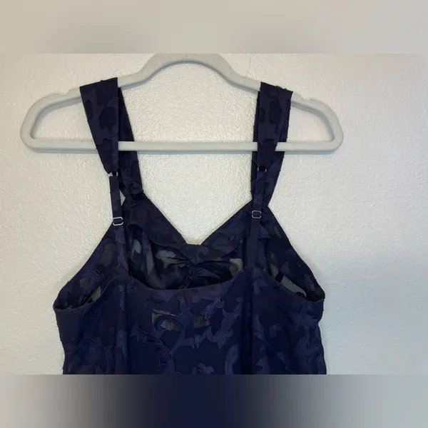 Victoria's Secret Vintage Y2K Babydoll Dark Blue Chemises Top with Bow Size S‎ - Image 5