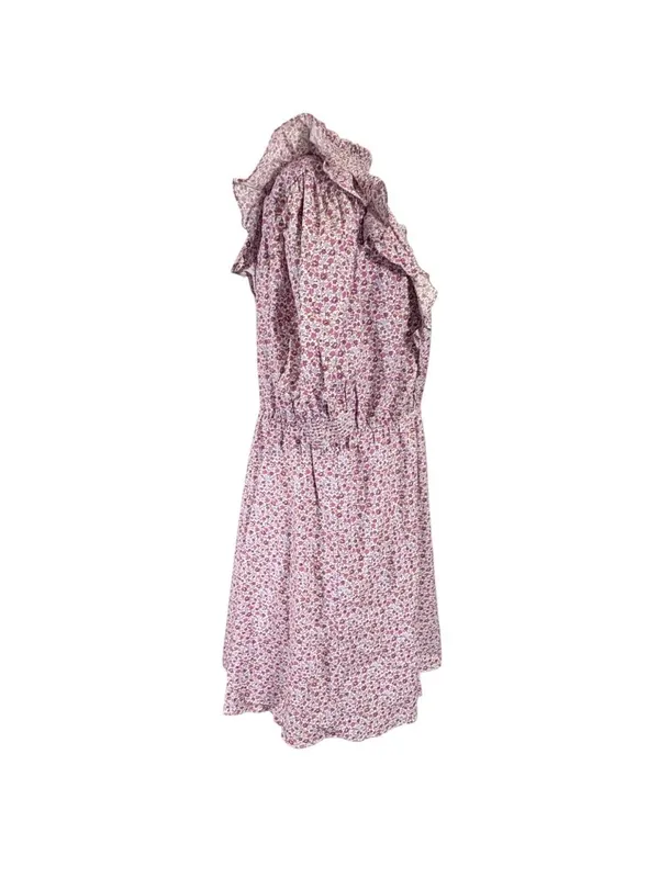 NEW HYACINTH HOUSE Purple Floral Periwinkle Mini Dress Size Medium - Image 3
