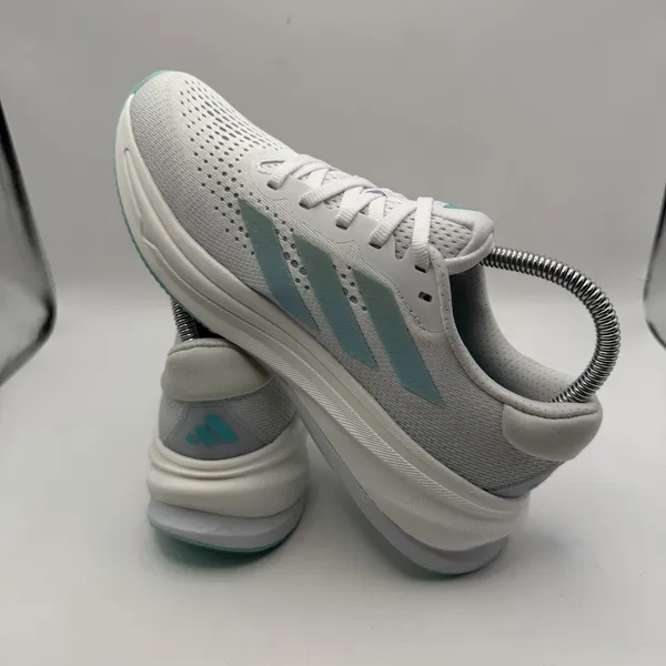 Adidas Women's Sz 6 Supernova Rise Shoes White‎ Linen Green Metallic New - Image 6