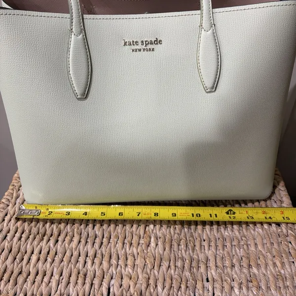 Kate Spade All Day Large Tote Bag Purse Handbag & Wristlet Pouch Mint‎ Green NEW - Image 8