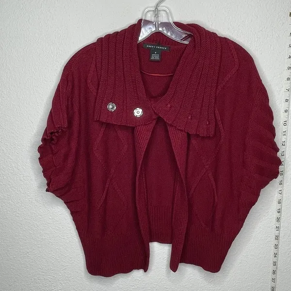 Coco + Capers Cardigan Sweater Red - Image 7