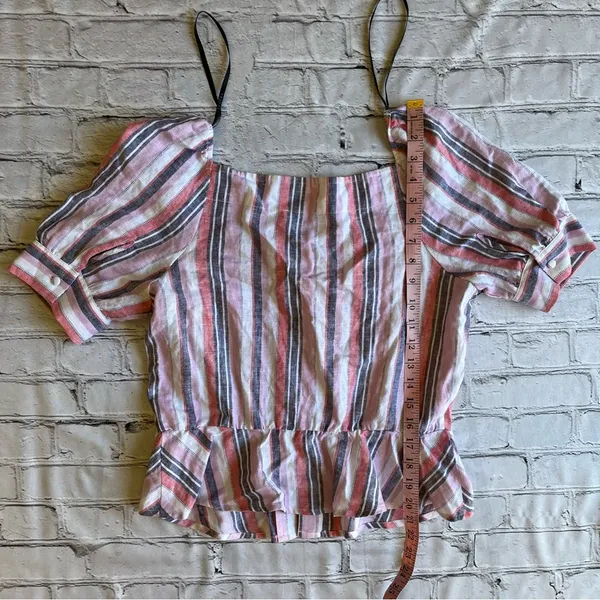 Laundry by Shelli Segal Linen Blend Crop Top - Image 9