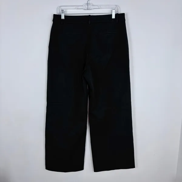 J.Crew Factory Remy Full Length High Rise Wide Leg Pant Trouser Black Size 10 - Image 7