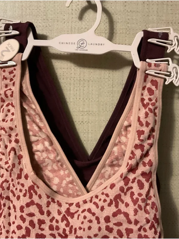 Chinese Laundry Pink Leopard-Print Sports Bra - Image 2