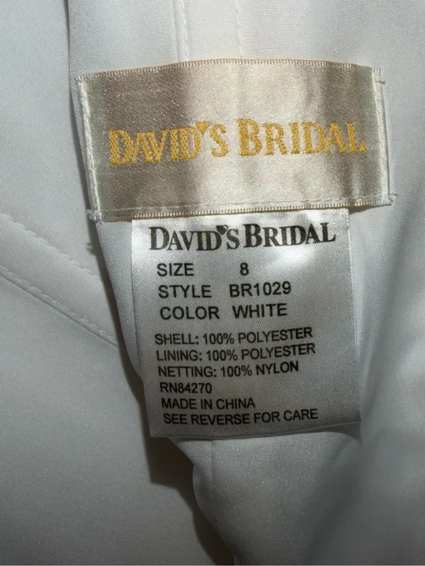 Pretty NEW Vintage Y2K David’s Bridal Organza Wedding Gown - Image 8