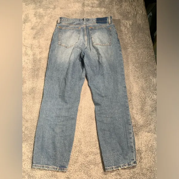 Abercrombie & fitch mom high rise Blue Denim Jeans 26/2S - Image 7