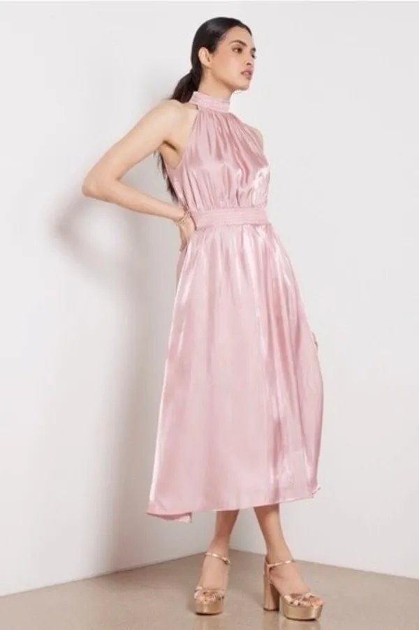 New O.T.P. Caralyn Satin Midi Dress Size S - Image 2