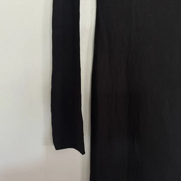 Skims Soft Lounge Long Sleeve Dress in Black - Image 6