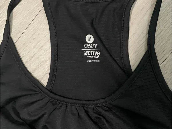 Athletic Black Racerback Tank Top - Brand: unknown - Image 2