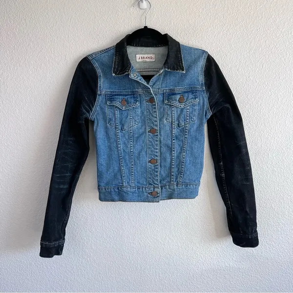 J Brand Bowie Two Tone‎ Jean Jacket - Image 2
