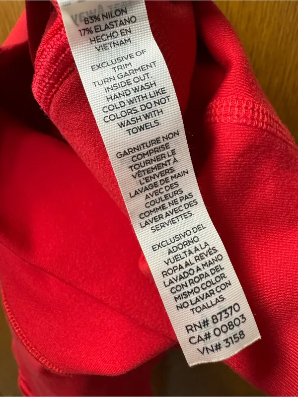 ALO Yoga Leggings Moto Airbrush Active Workout Pants Red XS Gym Pilates Fitness - Image 9